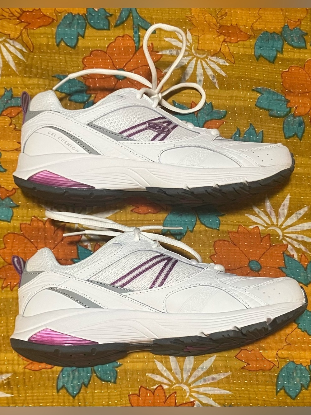 White Gel Cushion Women's Sneakers